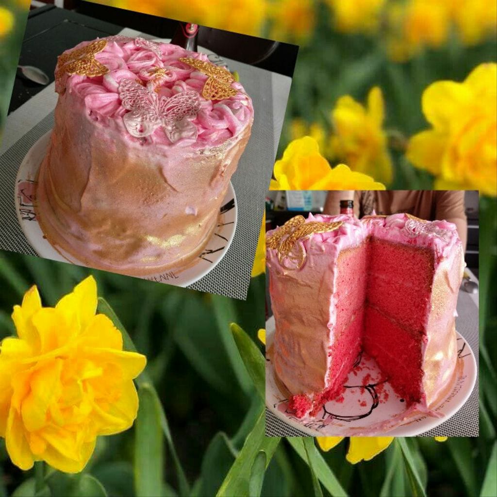 Gâteau à la rose